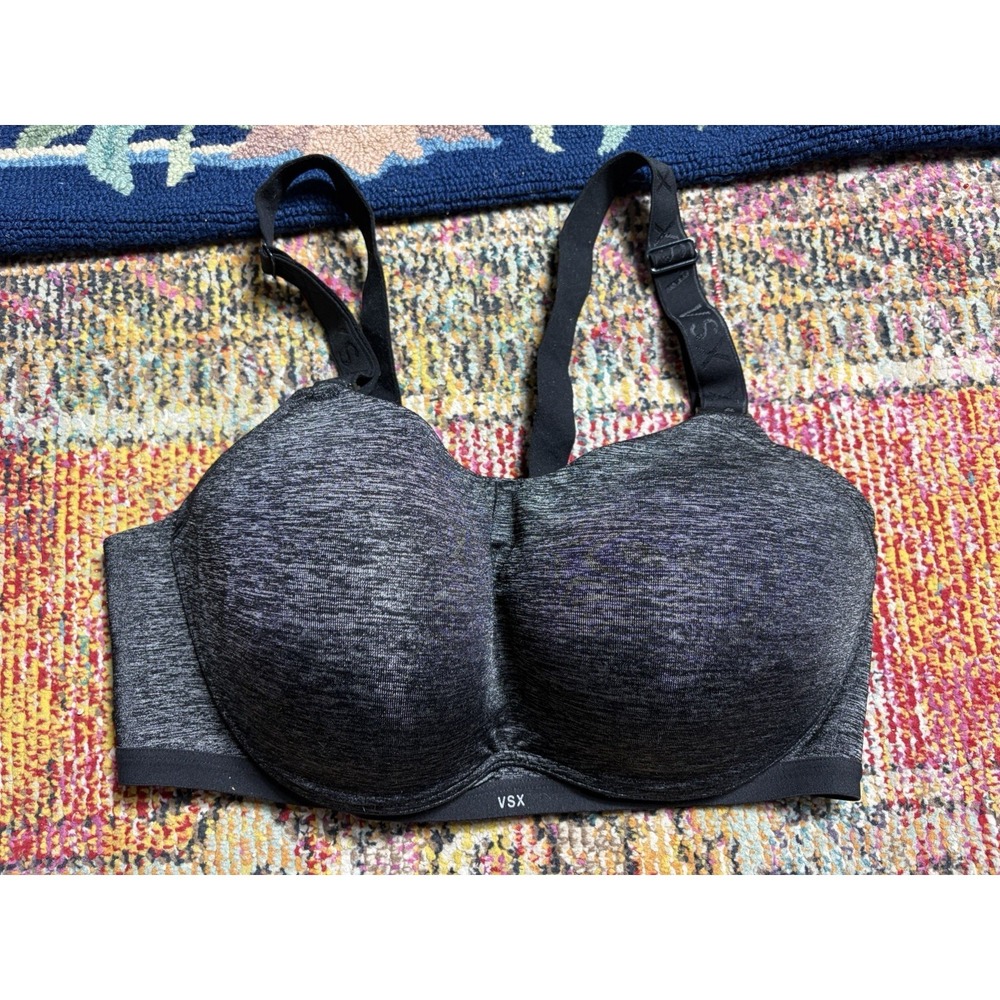 Victorias Secret VSX Sports Bra Size 38 D Black